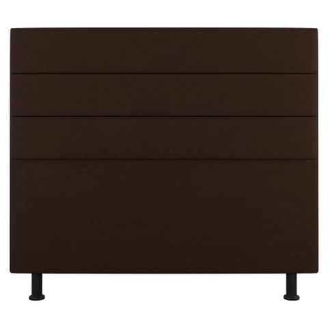 Cabeceira Cama Box Casal Malik 140cm Sintético Marrom - Abmaza