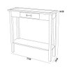 Aparador Buffet Organizador Vintage Retro Madeira Maciça 73 Cm Multiuso Sala Mesa Multiuso Cozinha - 2