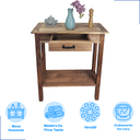 Ver imagem 4 de Aparador Buffet Organizador Vintage Retro Madeira Maciça 73 Cm Multiuso Sala Mesa Multiuso Cozinha