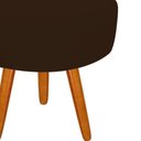 Ver imagem 2 de Puff Decorativo Lavinia Suede Pes Castanho Marrom