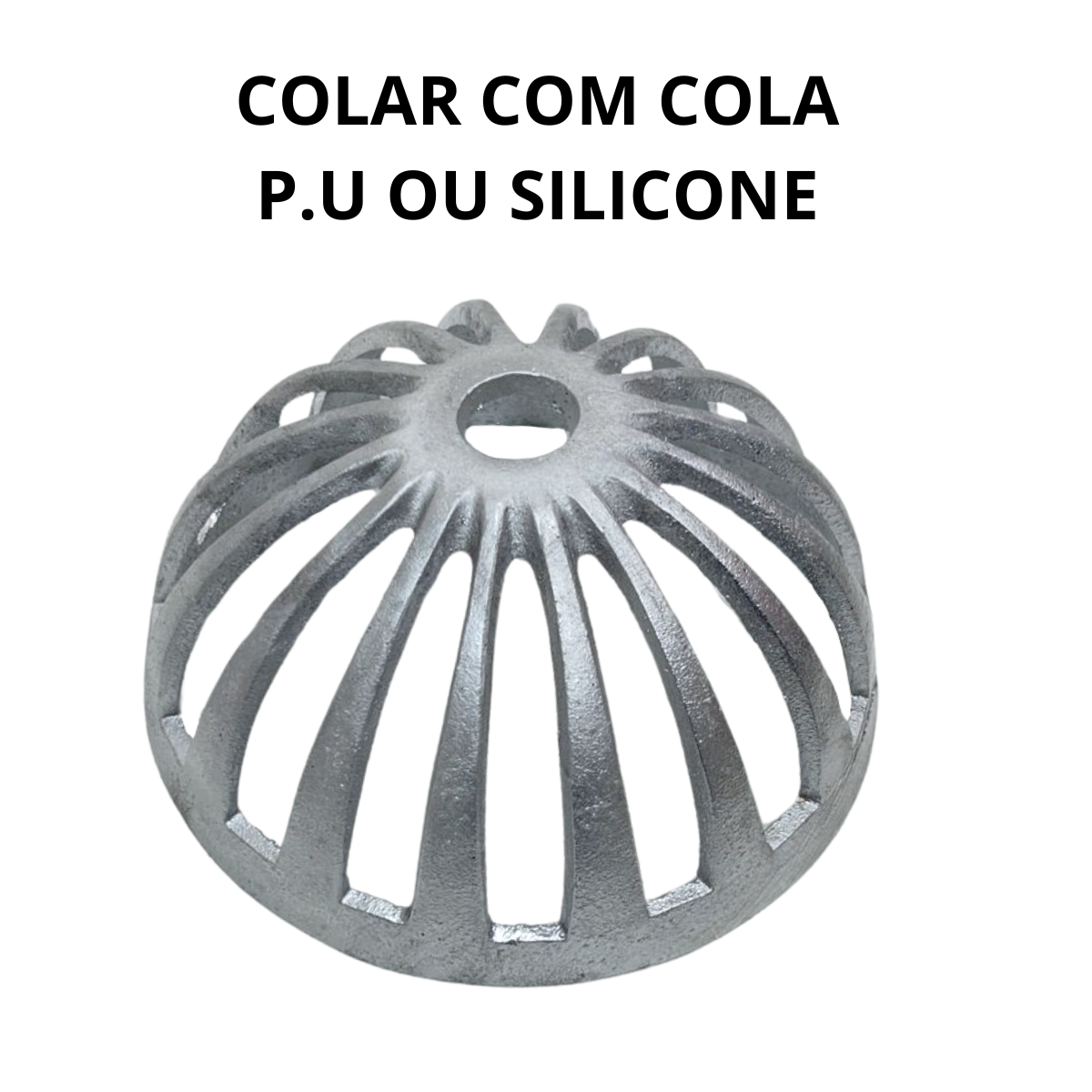 Ralo Abacaxi Alumínio Fundido 15cm Redondo para Calhas - 4