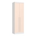 Ver imagem 2 de Guarda-Roupa Modulado 2 Portas 3 Gavetas com Cabideiro Infinity Branco/Blush