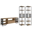 Ver imagem 2 de Conjunto P/ Sala 3 Peças Estilo Industrial Mel P1017 P1023