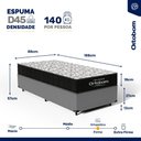 Ver imagem 3 de Cama Box com Colchão de Espuma D45 Ortobom Airtech 150 Solteiro 88cm