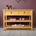 Ver imagem 4 de Balcão Aparador Madeira 1 Gaveta 2 Prateleiras Tequila Cera Mexicana Idimex