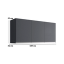 Ver imagem 2 de Armário Módulo Aéreo Andreia 120cm 3 Portas - Ajl Móveis