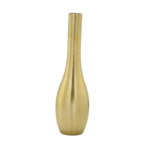 Vaso Decorativo de Chão em Ferro Dourado 72cm 16957-Pl