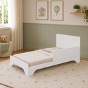 Ver imagem 3 de Berço Peroba Popy Retrô Americano Branco Mini Cama Infantil