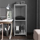 Ver imagem 3 de Armario / Estante de Aço 40cm 3 Bandejas Suporta 60kg:cinza