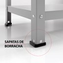 Ver imagem 5 de Armario / Estante de Aço 40cm 3 Bandejas Suporta 60kg:cinza