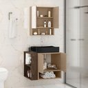 Ver imagem 6 de Gabinete Troia Cuba Dalla Preta Torneira Inox Valvula Click Fendi/carvalho