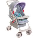 Ver imagem 2 de Tecido Completo para Carrinho de Bebê Galzerano Milano Reversível - Cinza/Lilás