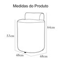 Ver imagem 4 de Puff Athena Decorativo Quarto Suede Azul Marinho - Belliv Decor