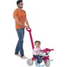 Triciclo Infantil Bandeirante Mototico - 2 em 1 - Pedal e Passeio com Aro - Rosa/Verde - 2