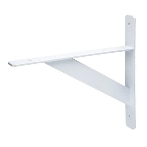 Suporte Mão Francesa Reforçada 40cm 50kg Aço Branco Kala