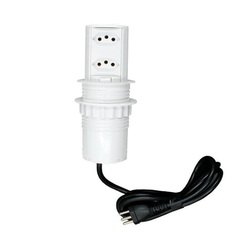 Mini Totem Pop Manual 2 Tomadas 20a - Escolha a Cor no Menu