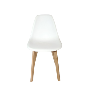 Cadeira Charles Eames Solid Wood 131pp Branca