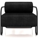 Ver imagem 3 de Kit 02 Poltronas Decorativa Pés Industrial Moscou K01 Couríssimo Preto - Lyam Decor