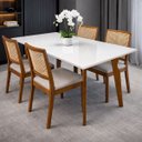 Ver imagem 2 de Mesa de Jantar Bella 120cm 4 Lugares Madeira com Tampo MDF