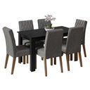 Ver imagem 2 de Conjunto Sala de Jantar Mesa Tampo de Madeira 6 Cadeiras Allegro Madesa