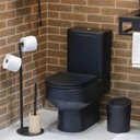 Ver imagem 4 de Lixeira com Tampa Press 5l Preto Cozinha Banheiro Preto - Brinox