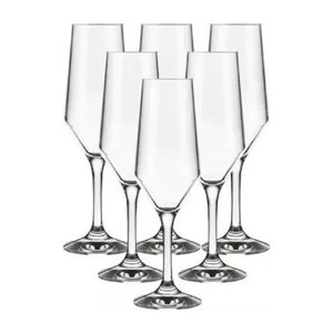 Kit 6 Taças Buffet Champanhe 186ml Nadir Figueiredo Champagne Vidro