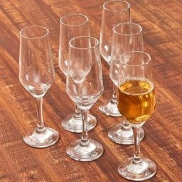 Kit 6 Taças Buffet Champanhe 186ml Nadir Figueiredo Champagne Vidro - 7