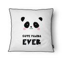 Ver imagem 1 de Capa para Almofada Scandi com Cordonê 43x43cm - Belchior - Branco/ Cute Panda Ever