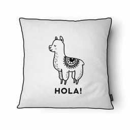 Capa para Almofada Scandi com Cordonê 43x43cm - Belchior - Branco/ Hola - 1