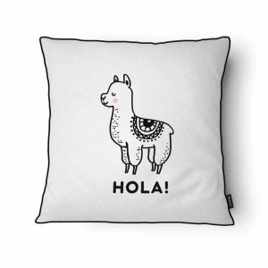 Capa para Almofada Scandi com Cordonê 43x43cm - Belchior - Branco/ Hola
