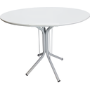 Ver imagem 1 de Mesa Jantar Redonda 90cm Branco Mdf Base 4 Apoio Isa