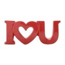 Ver imagem 2 de Frase Decorativa De Cerâmica Vermelha I Love U Urban