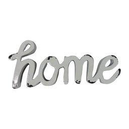 Palavra Decorativa Bege Em Metal Home Urban - 1