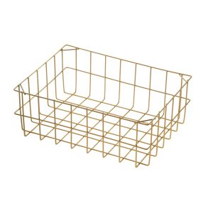 Cesto Organizador Versatile:G/Dourado