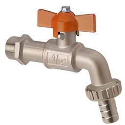 Torneira para Jardim Cromada Esfera com Borboleta 1/2" - VTJ074CWB - ESTEVES - 1
