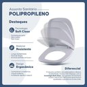 Ver imagem 5 de Tampa de Vaso Polipropileno Mariana Branco para Bacia Icasa