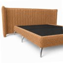 Ver imagem 3 de Cama Casal King e Cabeceira Curva Fernanda Bouclê Moscow Design Moderno