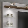 Painel para Tv até 60 Polegadas 180cm Off White /nogal Trend com Lâmpada Led - 6