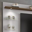 Ver imagem 6 de Painel para Tv até 60 Polegadas 180cm Off White /nogal Trend com Lâmpada Led