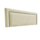 Ver imagem 1 de Cabeceira Estofada para Cama Luxo Lisa Premium Suede Rbl:casal Painel/bege