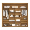 Ver imagem 4 de Closet 100% MDF 4 Gavetas 230 cm NT6060 Freijó Amoudi Móveis