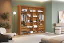 Ver mais imagens de Closet 100% MDF 4 Gavetas 230 cm NT6060 Freijó Amoudi Móveis