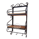 Ver imagem 3 de Prateleira Porta Tempero 2 Andares em Madeira de Demolição Sudeste Rústico