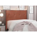 Ver imagem 2 de Cabeceira Cama Box King 195 Cm Aquilla Veludo Cobre S04 - D'Rossi