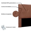 Ver imagem 3 de Cabeceira Cama Box King 195 Cm Aquilla Veludo Cobre S04 - D'Rossi