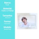 Ver imagem 5 de Porta Retrato Vidro Prime Borda Prata para Fotos 15x20 Horizontal - Tuut