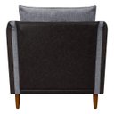 Ver imagem 6 de Kit 2 Poltronas Decorativas para Sala e Recepção Aviv Corino e Linho Premium Cores