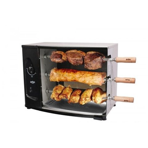 Churrasqueira a Gás Rotativa AGR 3 Espetos Bivolt Arke