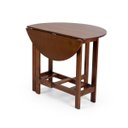 Ver imagem 5 de Conjunto Dobrável Prático Mesa 4 Cadeiras Redondo Imbuia Bar Cozinha