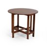 Conjunto Dobrável Prático Mesa 4 Cadeiras Redondo Imbuia Bar Cozinha - 6